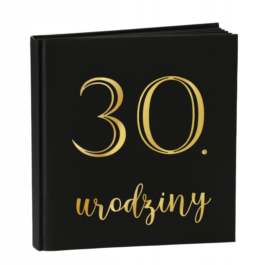 Księga Gości na 30 urodziny Czarna album