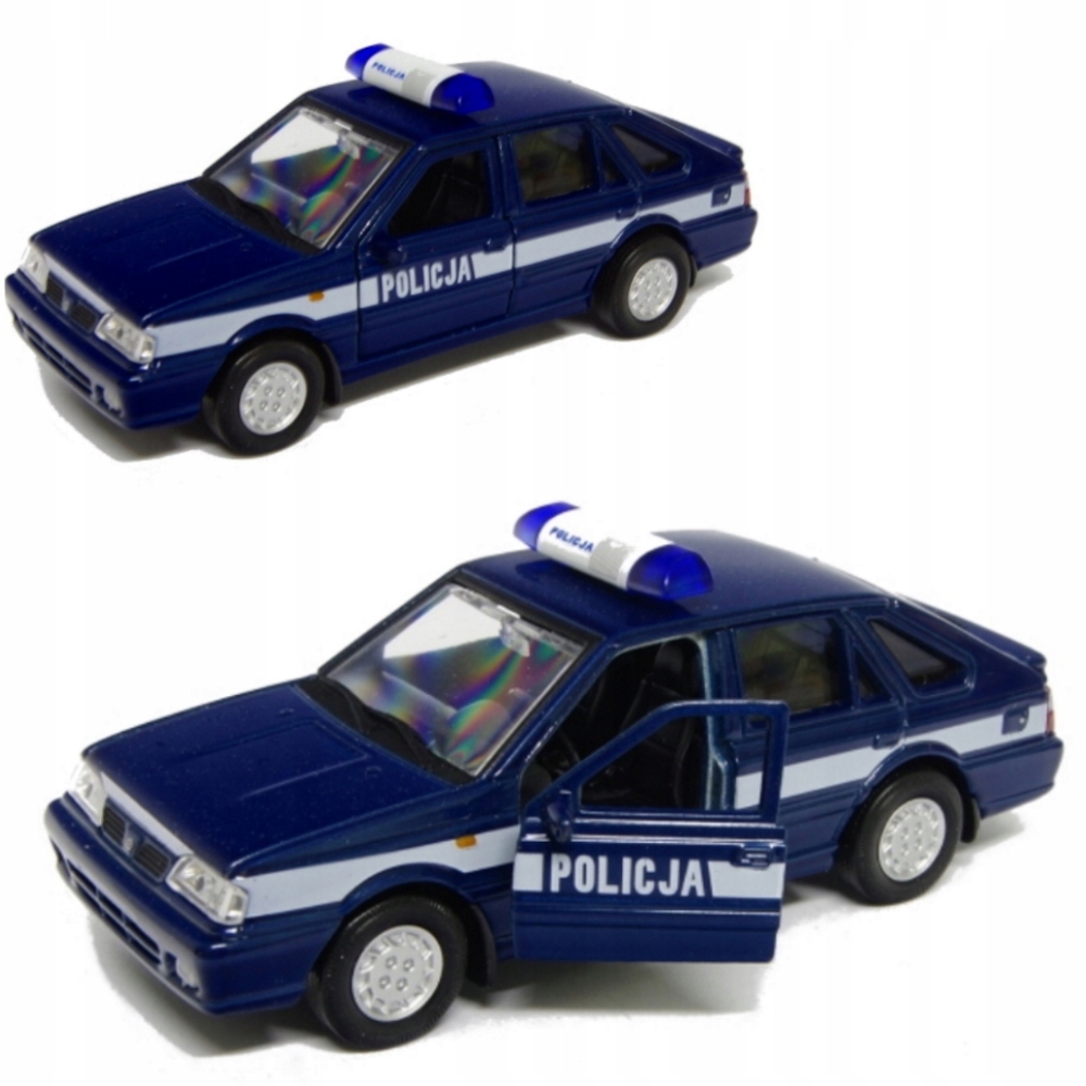 POLONEZ CARO PLUS MODEL METAL WELLY 1:34 POLICJA Marka Welly