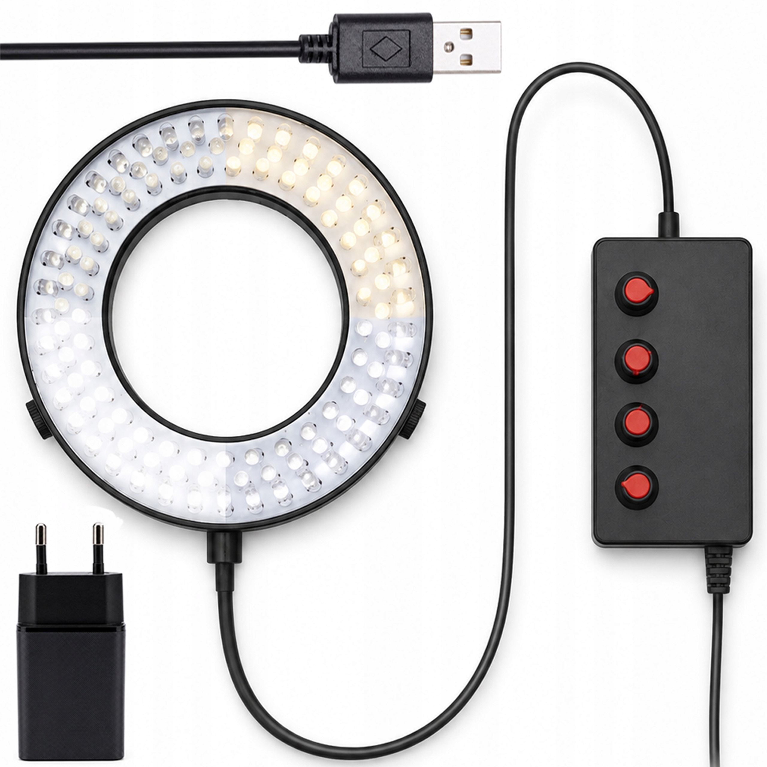 Osvětlení mikroskopu Ring Led 105 Čtyřzónová lampa pro pájení Pcb
