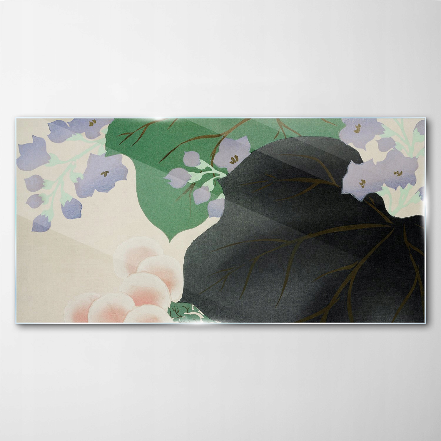

Obraz na ścianę szklany Liście azjatki 100x50 cm