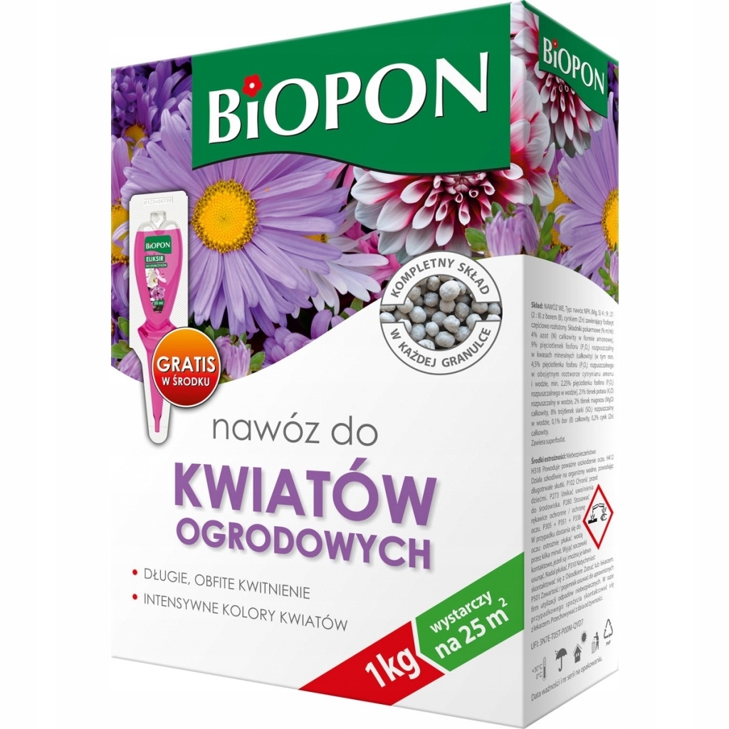 

Nawóz Biopon do kwiatów ogrodowych granulat 1 kg