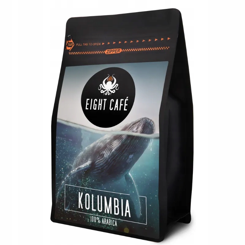 Kawa Ziarnista Eight Cafe Kolumbia 1KG 100% Arabica