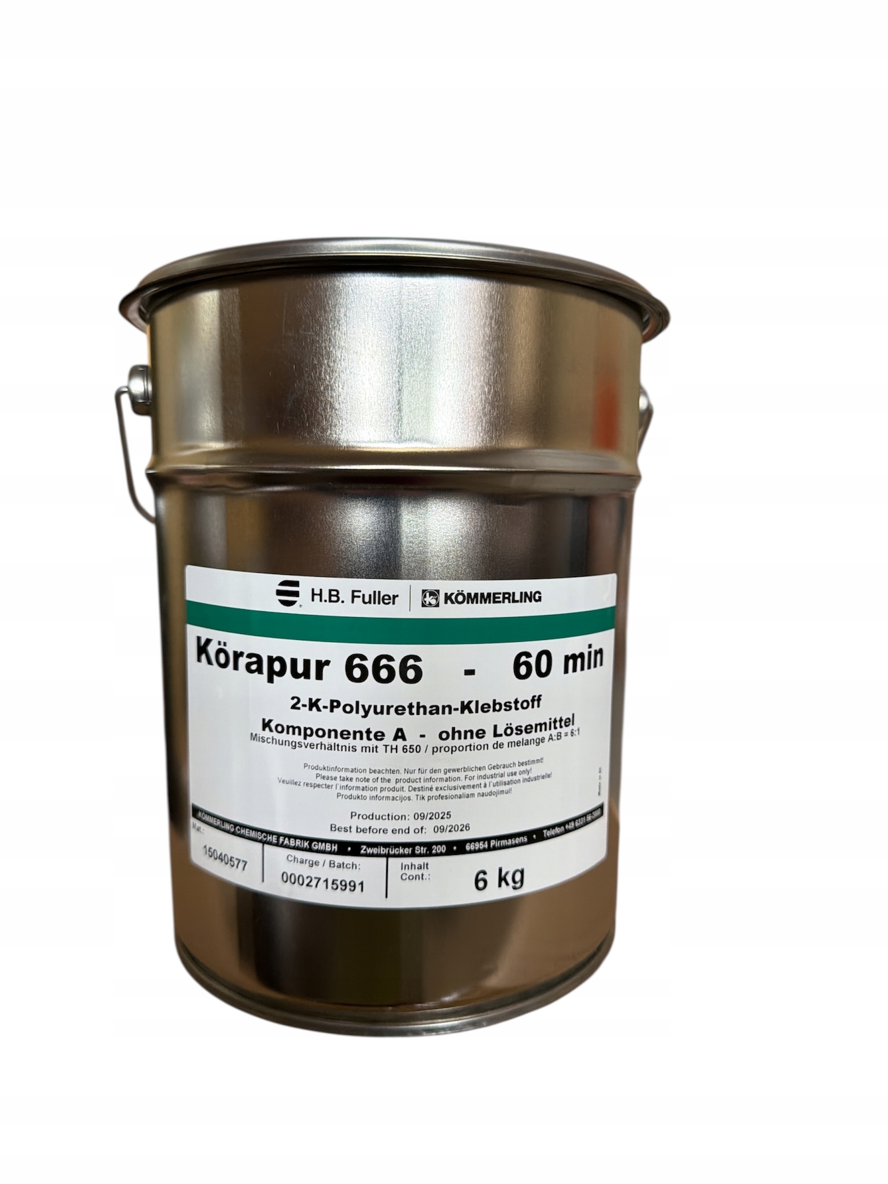 Korapur Kpu 666/60 Lq 6 kg dwuskładnikowy klej poliuretanowy, elastyczny