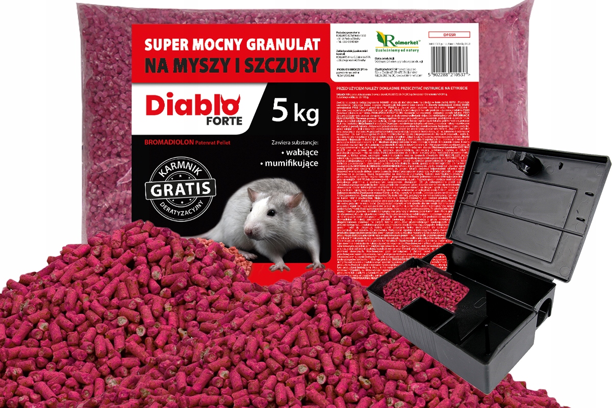 

Granulat Na Myszy Szczury Gryzonie Trucizna 5KG