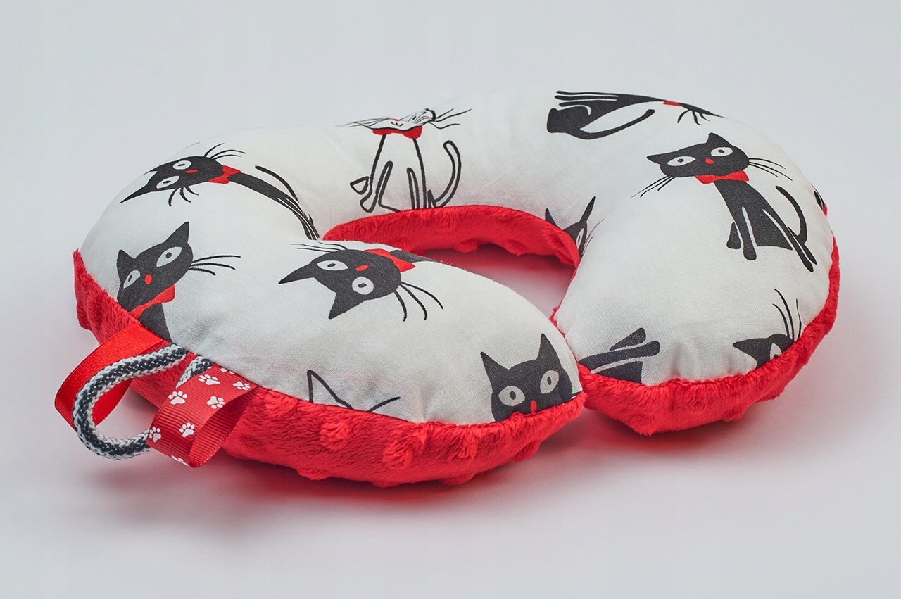 Rogal Poduszka Podróżna Zagłówek Dla Dzieci Dziecięca Bawełna Minky Wzory Kolor wielokolorowy