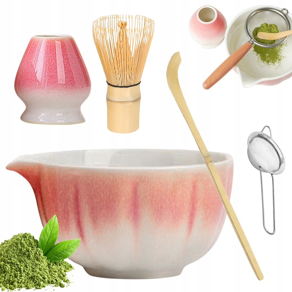 Levně 5 Set Profesionální Čajová Sada Matcha Dárek Pro Milovníky Matchy