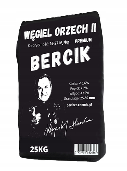 WĘGIEL ORZECH BERCIK - workowany 25kg - 1 Tona