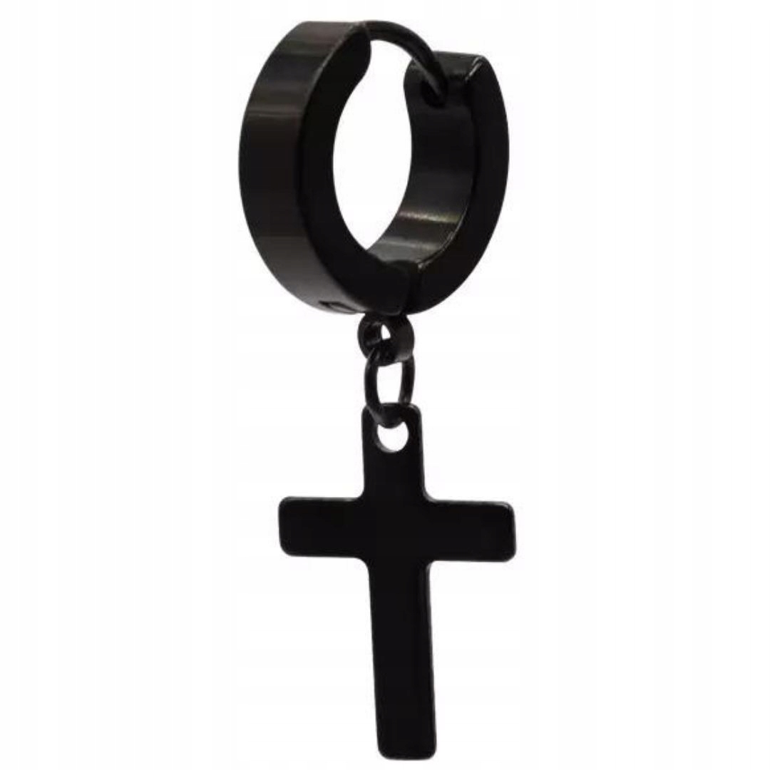 

Kolczyk huggie do ucha piercing krzyż