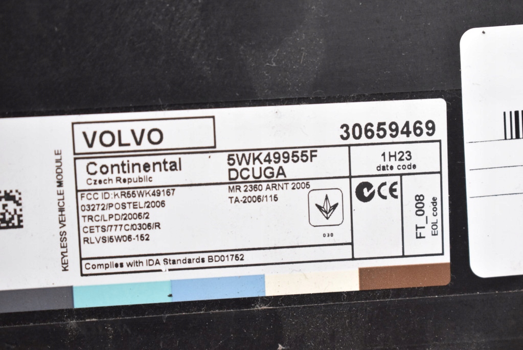 control unit module KEYLESS 30659469 VOLVO S60 2 II 1.6 D2 115 KM 10-13