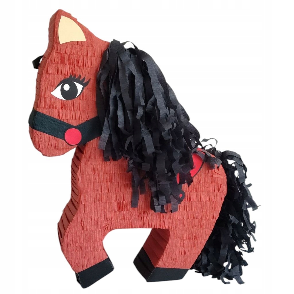 Piniata Koń Urodziny Dziecka pinata Konik Farma Handmade 49x37x10cm