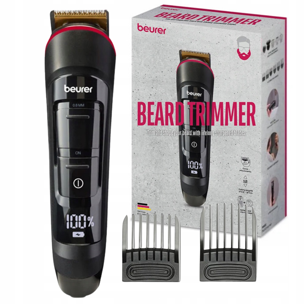 Zastřihovač Vousů Na Stříhání Vousů Beurer MN4X Síťový A Bateriový