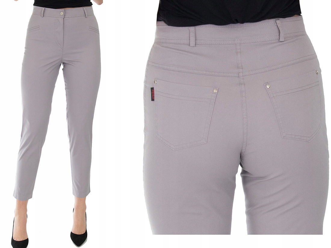 

k8 Spodnie Cygaretki Wysoki Stan r.42