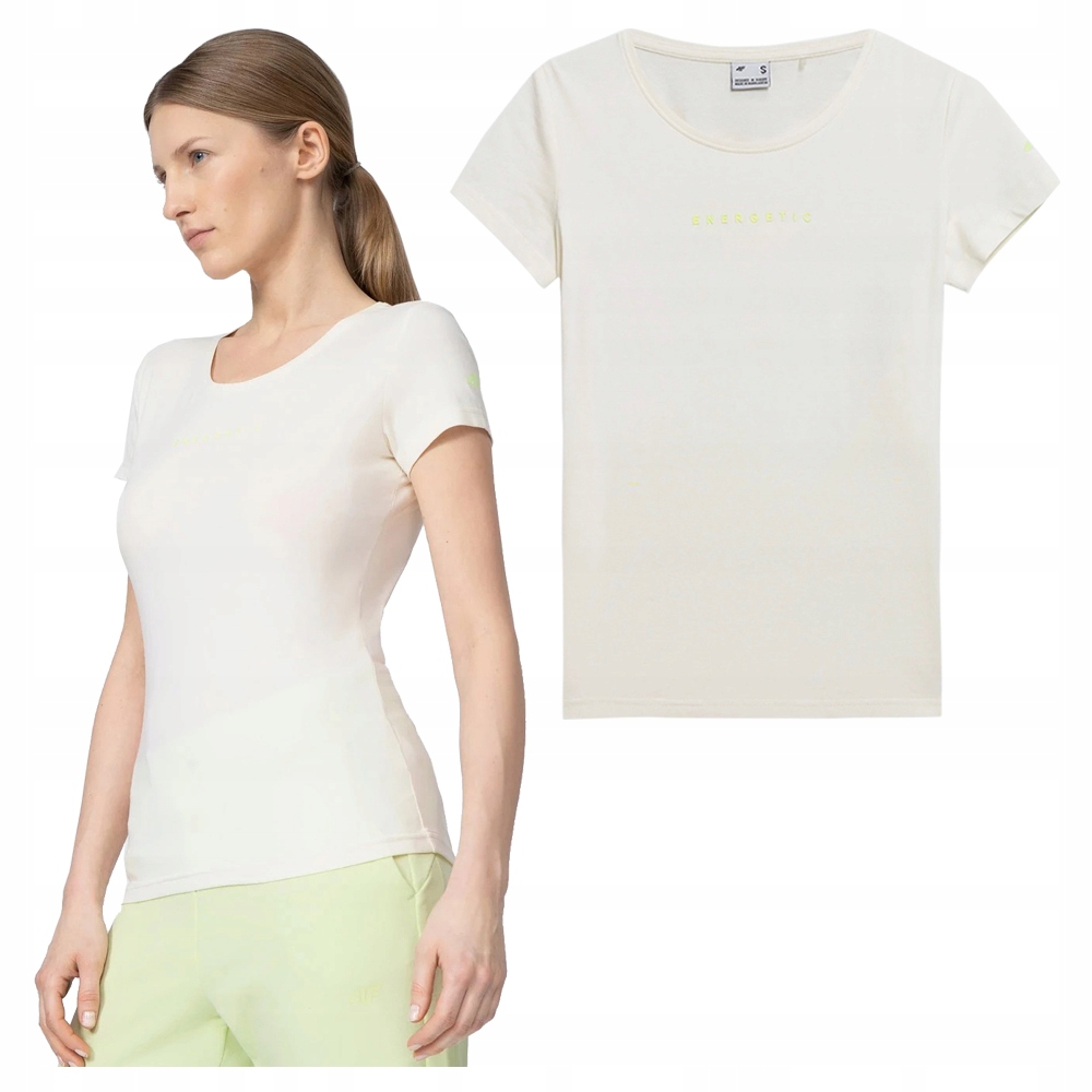 

4F T-shirt Koszulka Damska TSD029 Kremowy M