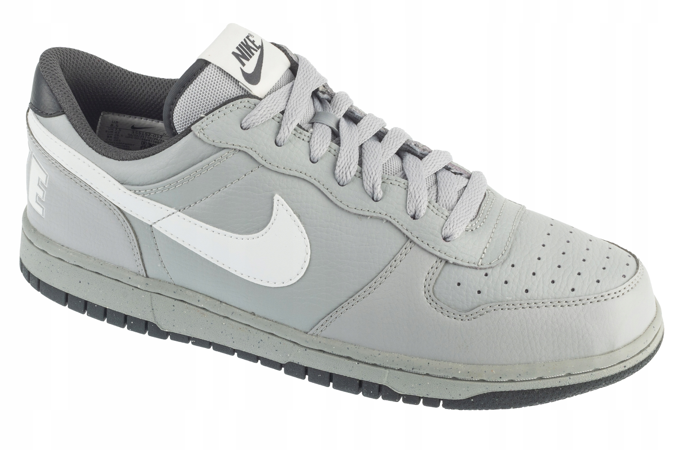 Nike Big Low [45] Pánské Kožené Tenisky Šedé