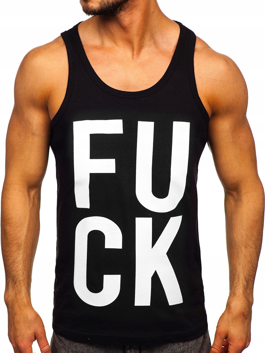 

Koszulka Tank Top Męska Czarna 14830 ROZMIAR_2XL