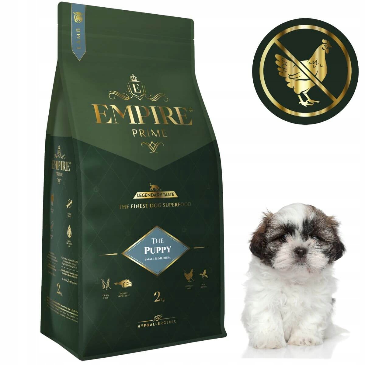 Empire Sucha Karma Dla Psa Junior Shih Tzu Jagnięcina 2 Kg