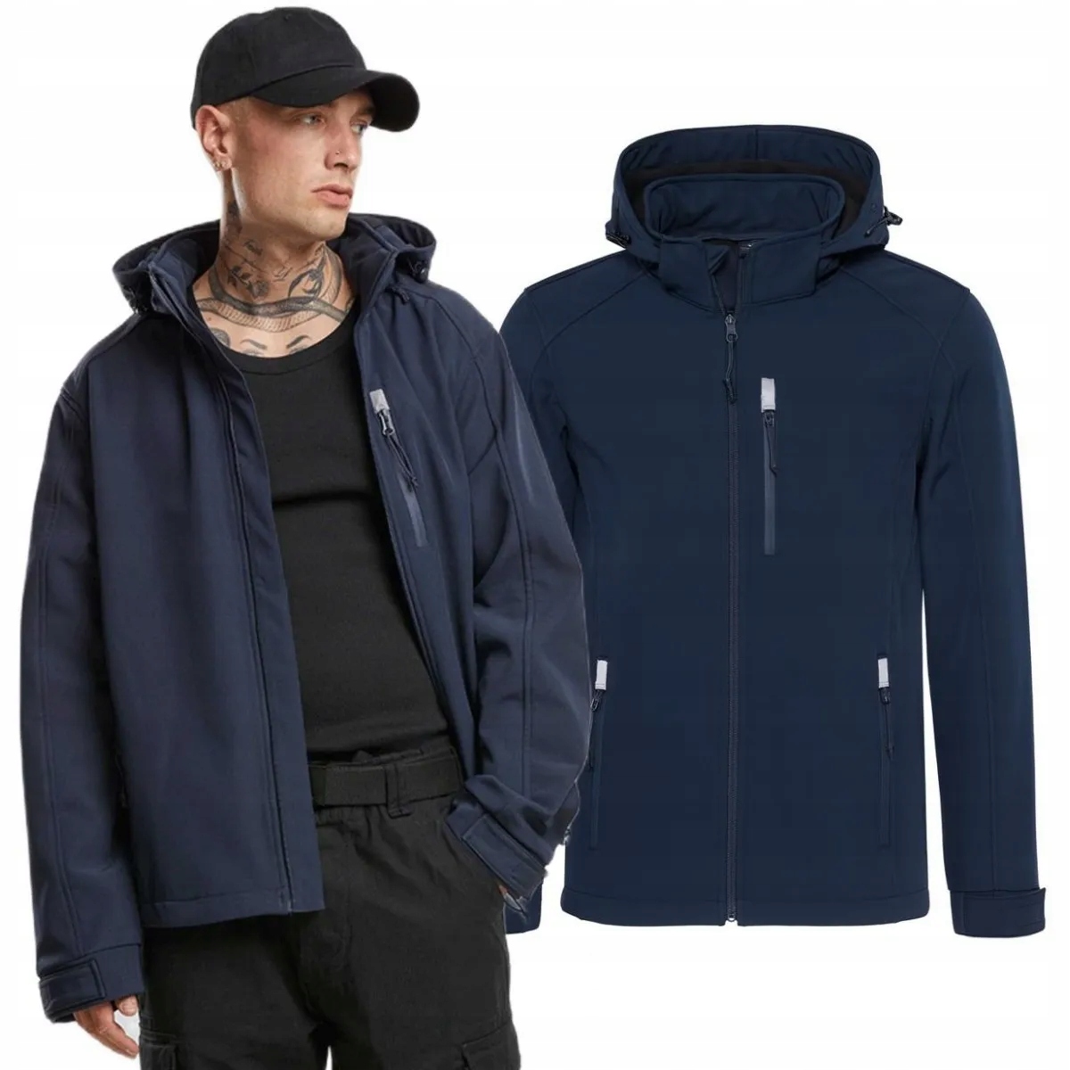Softshellová bunda Brandit Hurricane Navy M [Softshellová bunda Brandit