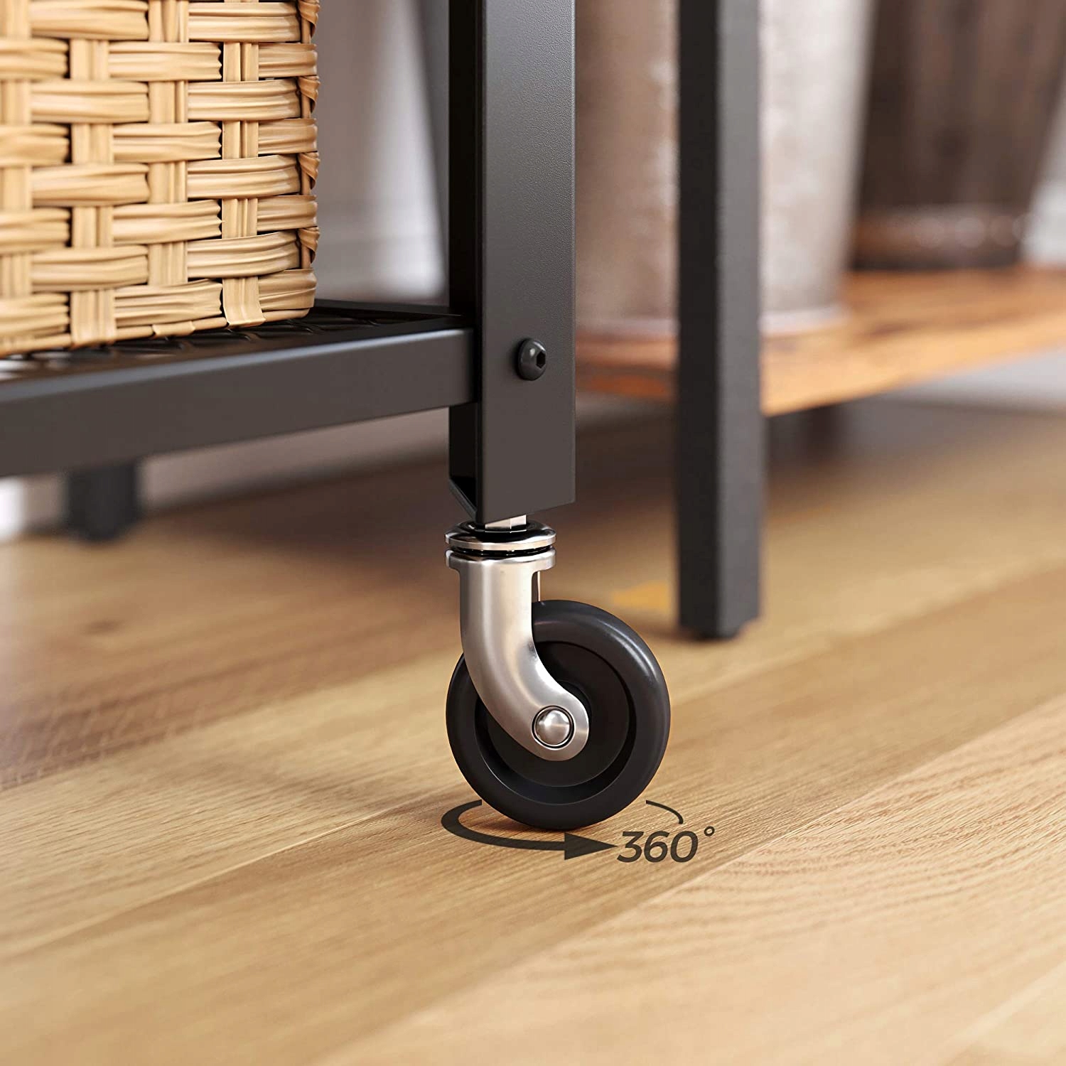 PÓŁKA SZAFKA NA KÓŁKACH LOFT RUSTYKALNA VINTAGE Materiał metal