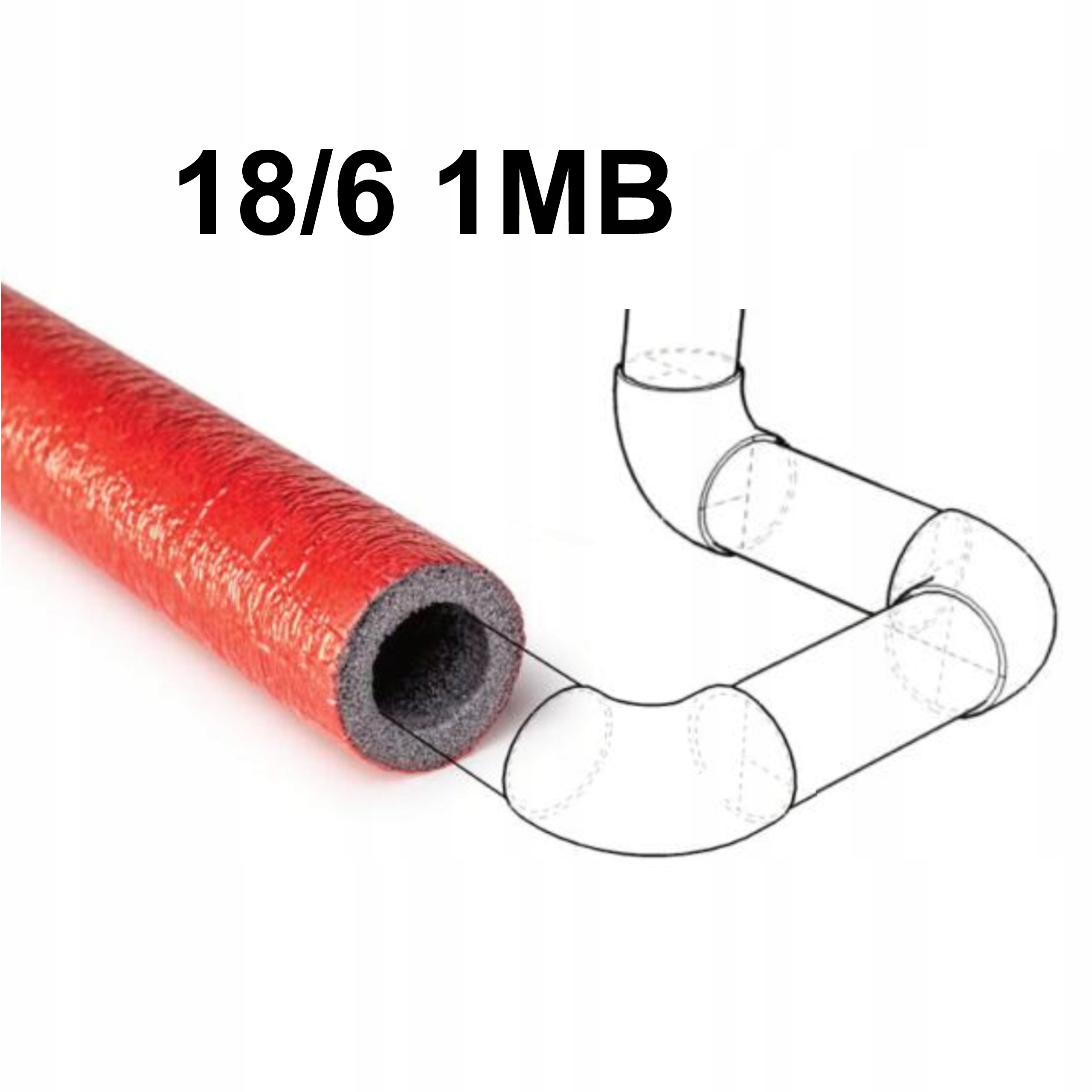 

Otulina Na Rurę 18/6 Izolacja Czerwona 1MB