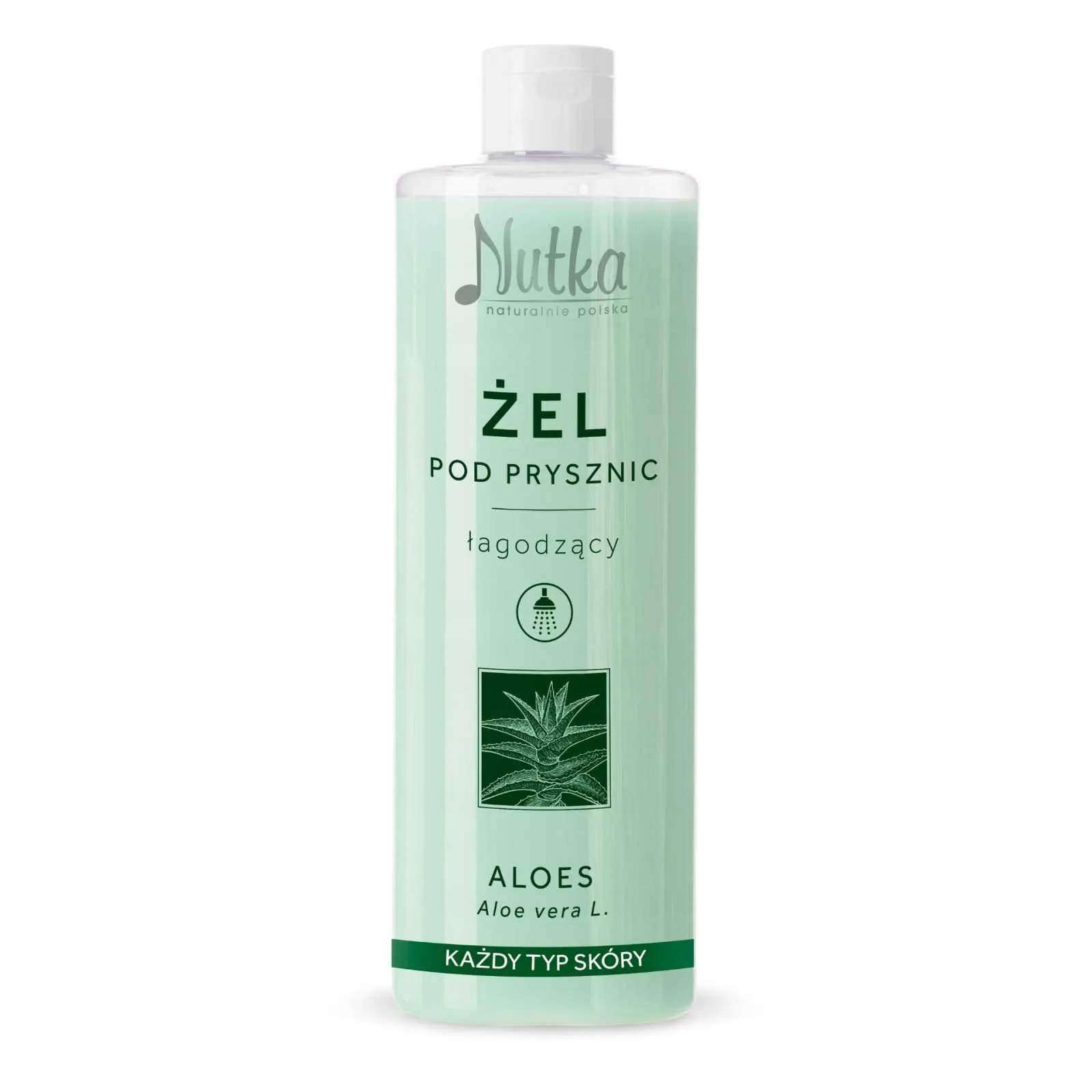 NUTKA Żel pod prysznic łagodzący ALOES, 400 ml