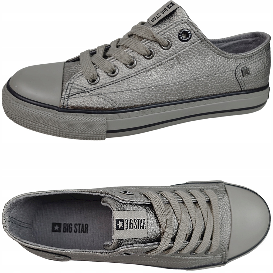 

Trampki damskie Big Star ekoskóra szare I274003 41