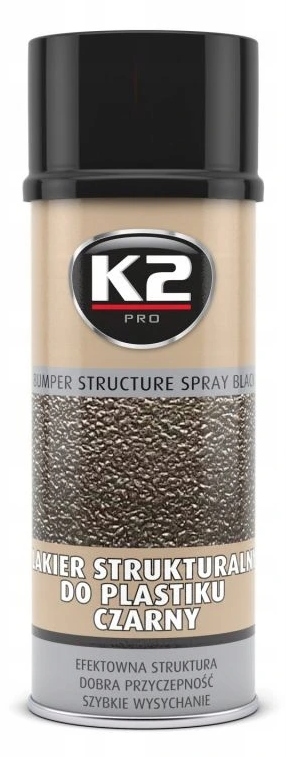 K2 Lakier DO ZDERZAKÓW PROGÓW PLASTIKU PODKŁAD