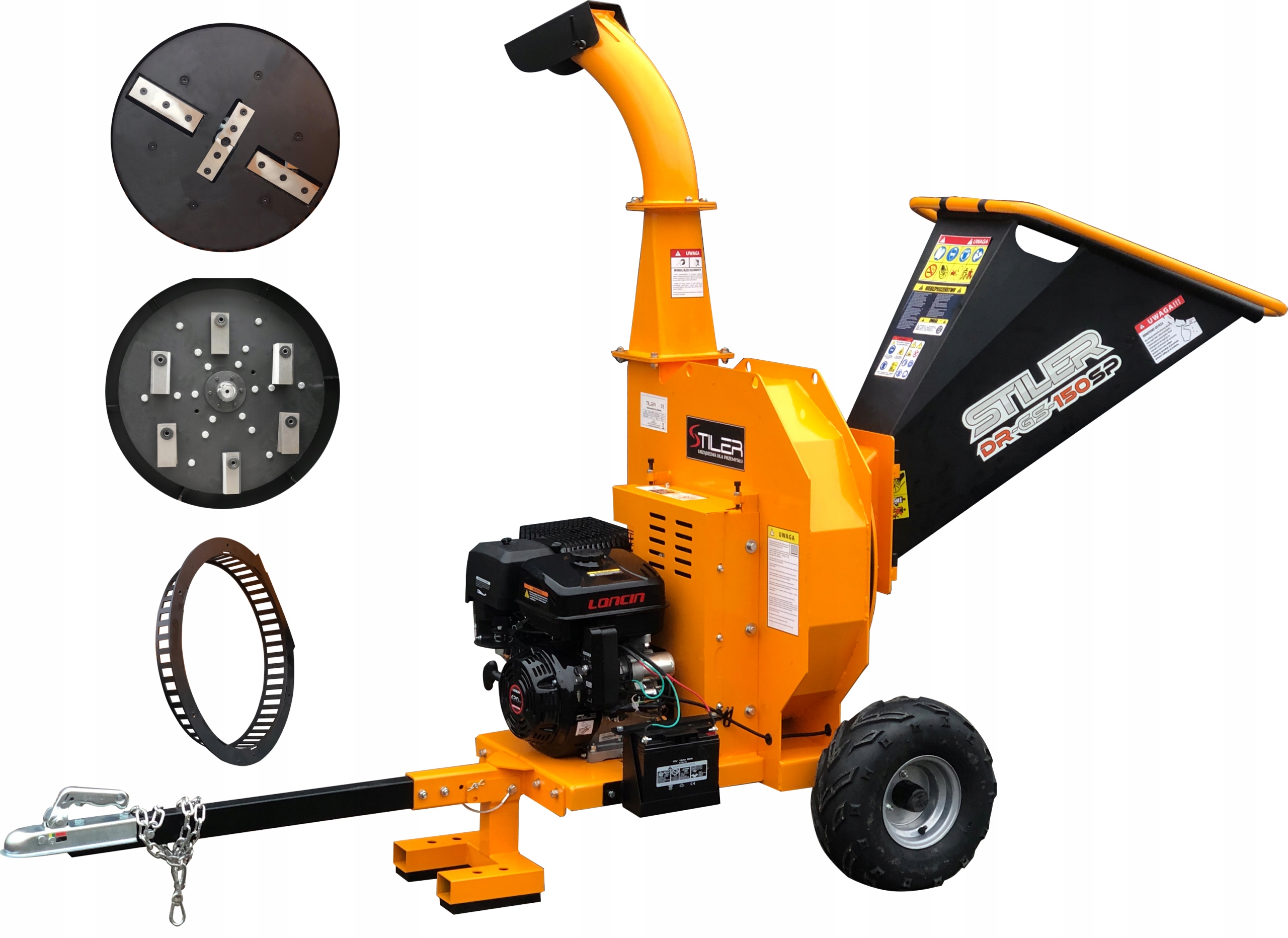 Benzínový Štěpkovač Drtič Na Větve Mlýn 15 Km, Kotouč 22 Bijaki Síto