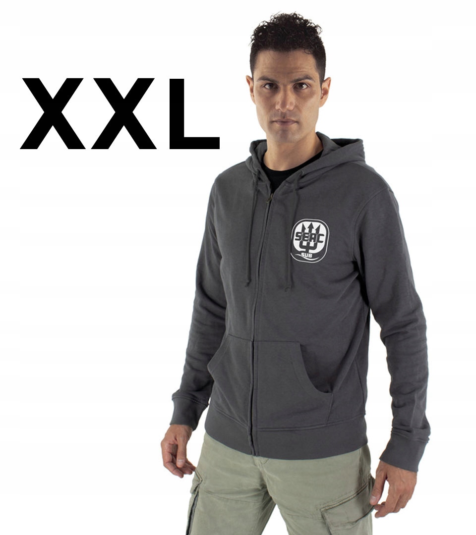 Mikina s kapucí vysoké kvality Seac pánská XXL