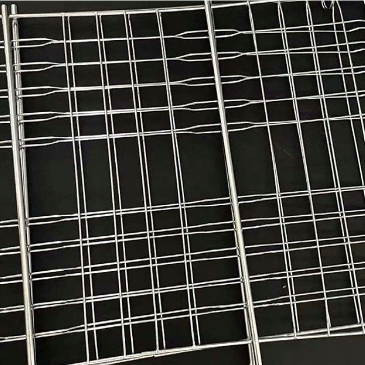 RUSZT DO GRILLOWANIA KRATKA OPIEKACZ ZAMYKANY SKŁADANY GRILLA MIĘS 34X58 CM Materiał stal nierdzewna