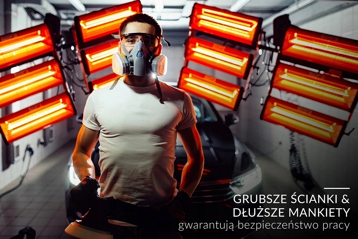 IDEALL NITRILE MOTO REKAWICE nitrylowe czarne L Gloves Size 9 L