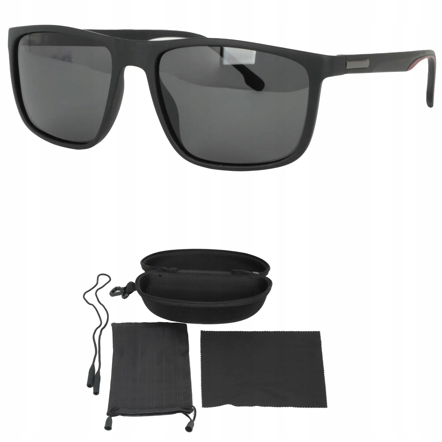 Polar Fashion P8169C1 Pánské černé matné polarizační brýle UV400