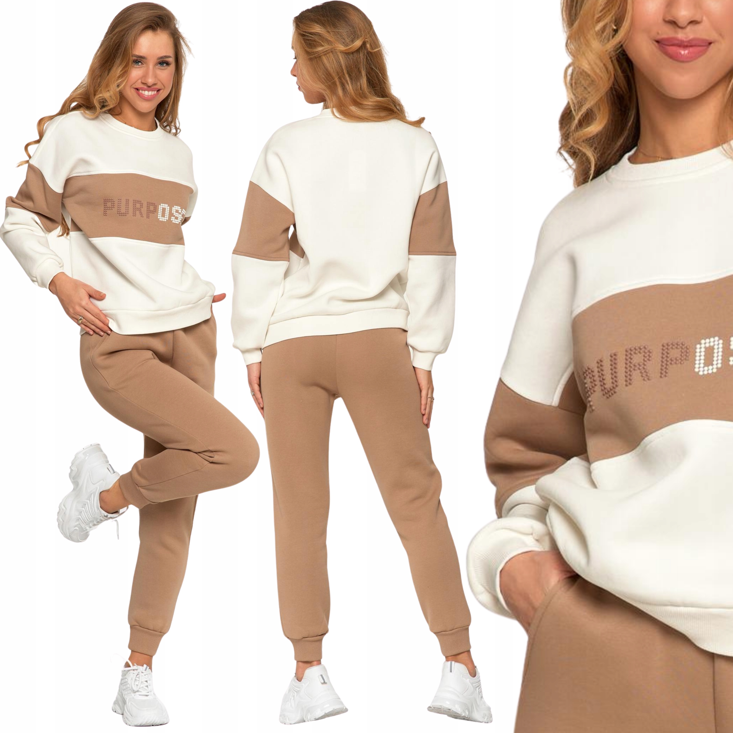 Dámská Tepláková Souprava s potiskem potiskem Bavlna Mikina Moraj L