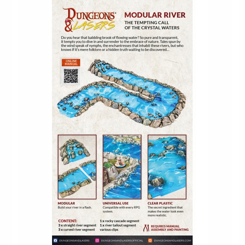 Modular river - Rzeki Dungeons & Lasers Wydawca Archon Studio