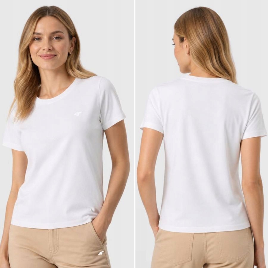 Koszulka Damska 4F T-shirt Podkoszulek Sportowa Na Co Dzień