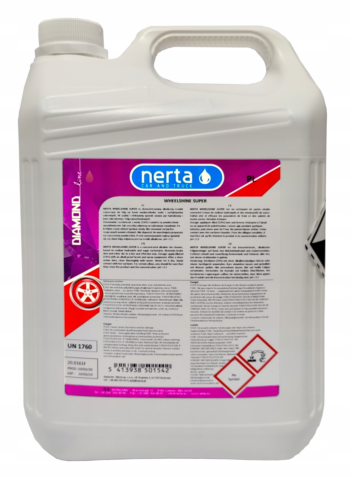 

Nerta Wheelshine płyn doi mycia felg 5L