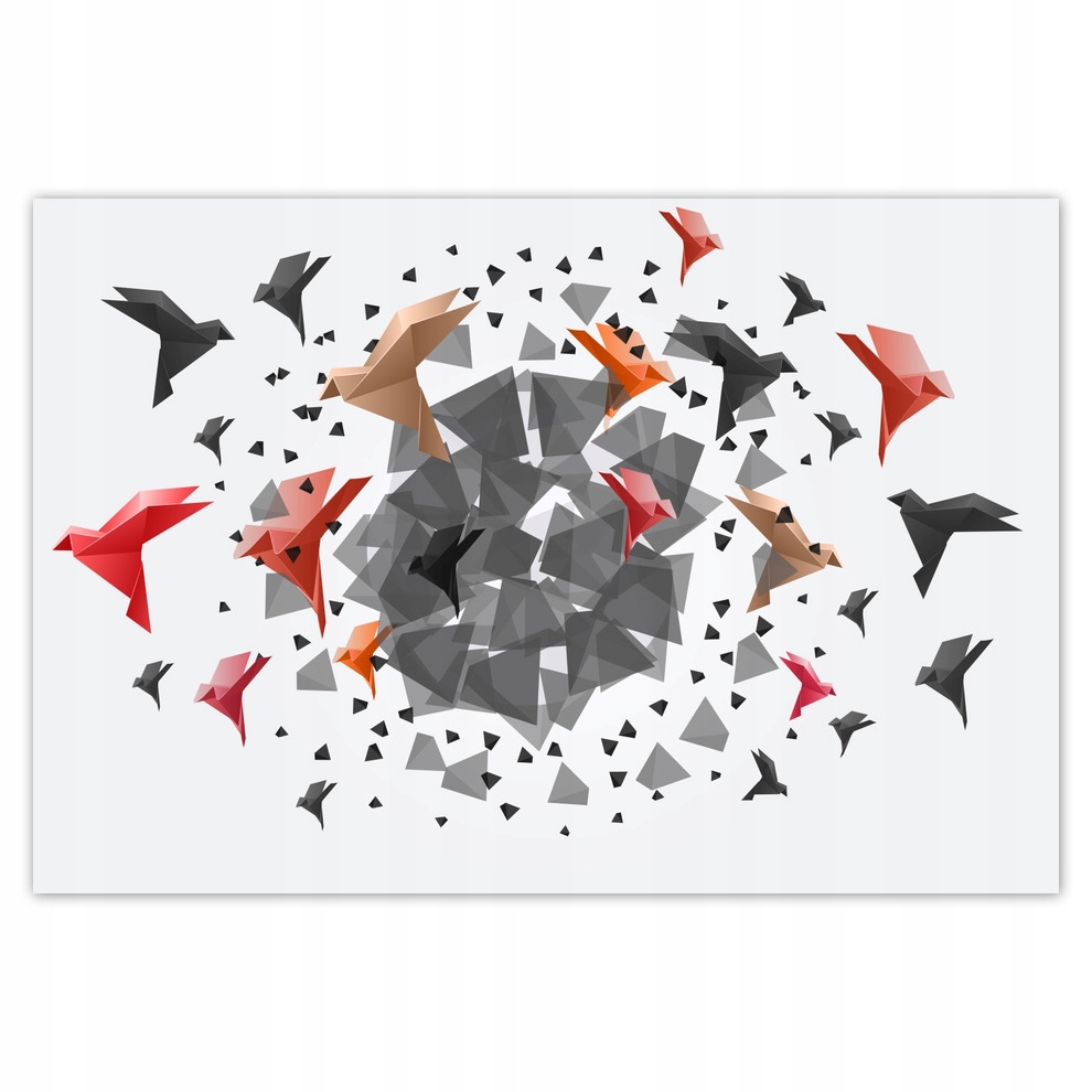 

Plakaty 185x125 Odlatujące ptaki Origami