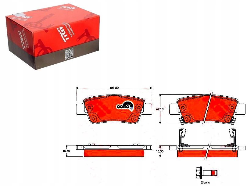 Brzdové Destičky Honda Zadní Cr-v Trw Asistent Kolize #34