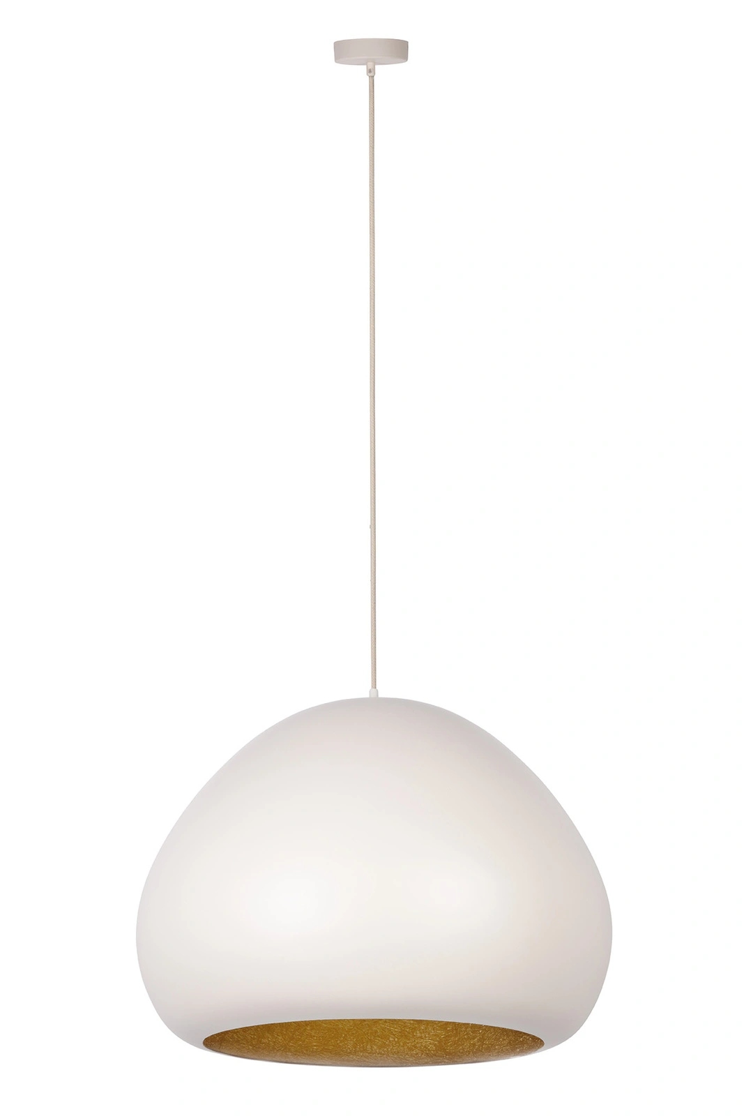 Závesná lampa Sigma Lighting Lava béžovo-zlatá kompozitná E27 52 cm