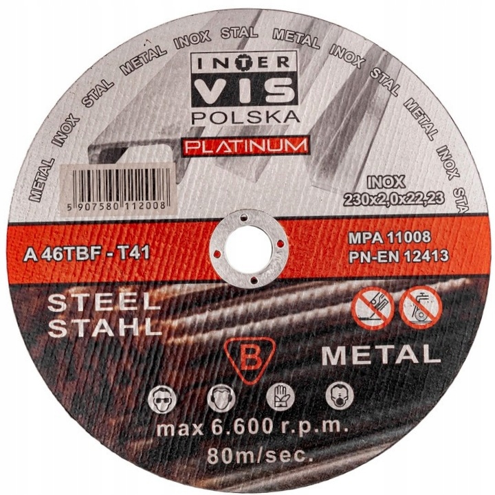 

Tarcza Tarcze Do Ciecia Metalu 230/2.0 mm Komplet