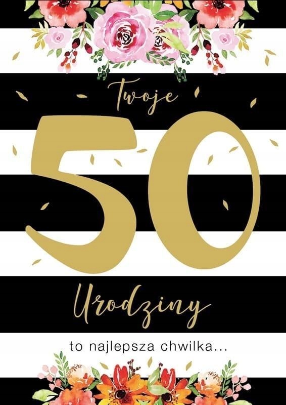 KARNET B6 PR-106 URODZINY 50
