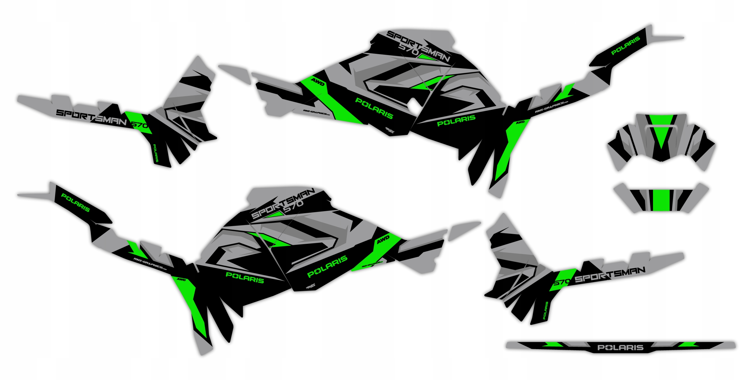 Dýha Samolepky Polaris Sportsman Touring 570 2025+ #8409151