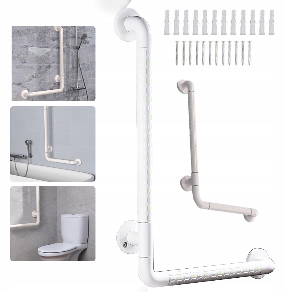 Uchwyt Łazienkowy Dla Niepełnosprawnych Poręcz Ścienna Pod Prysznic 40X60CM