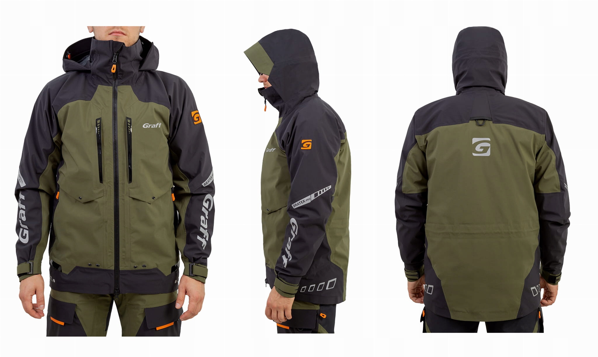 GRAFF KOMPLET PRZECIWDESZCZOWY KURTKA + SPODNIE XL Model 631/731-B-7