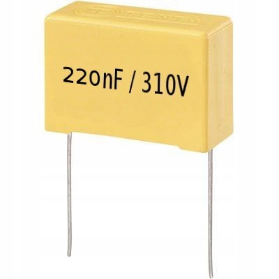 Kondensator Mkp X2 220nF 310V 224K raster 22mm