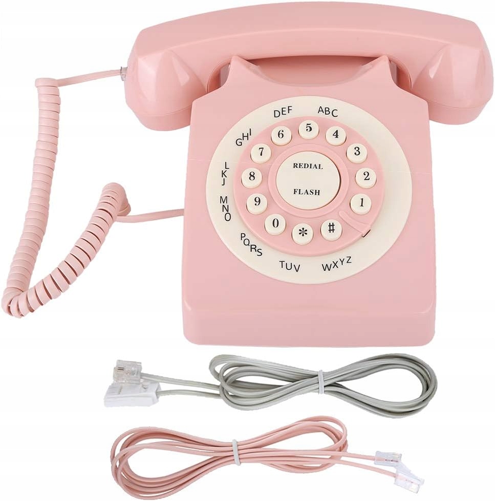 Telefon stacjonarny, róowa jako poczeń Marka inna