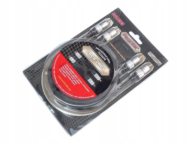 Kabel CINCH 2xRCA-2xRCA HQ PROLINK EXCLUSIVE 1.8m Kod producenta 11334