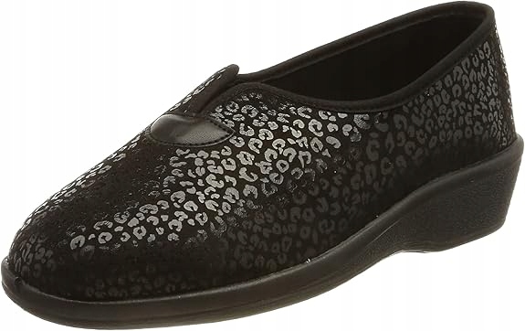 Beck Černé Pantofle Vzor Panterka Látkové 40 J8A