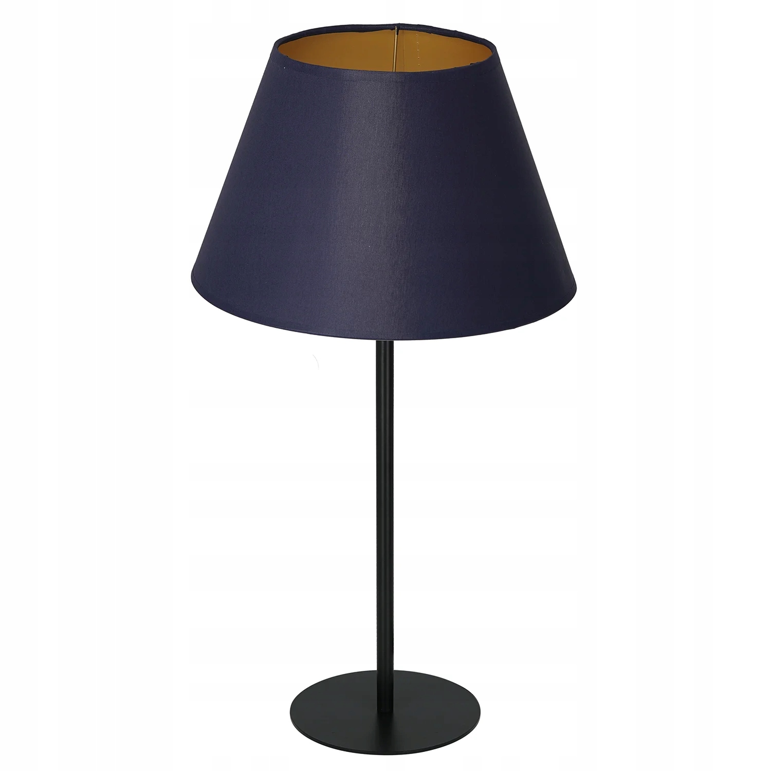 Luminex Arden stolová lampa čierna 56 cm, tmavomodrá, kužeľovité tienidlo