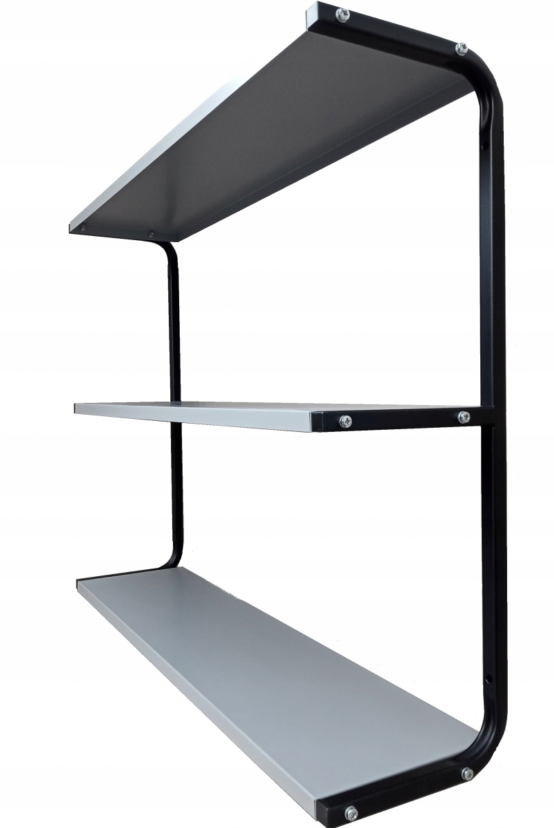 Półka metalowa ścienna długość 95 cm PG3CS potrójna warsztat loft garaż