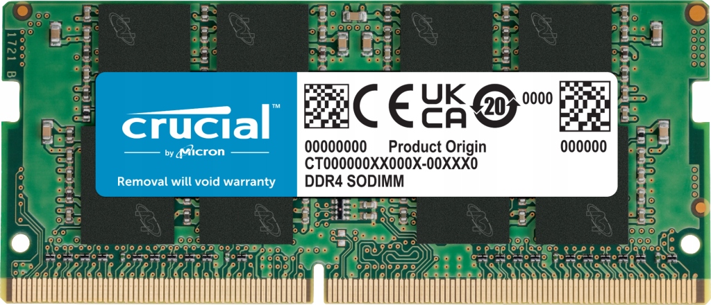 Ram pamäť So-dimm DDR4 Crucial 16GB (1x16GB) 3200MHz CL22 CT16G4SFRA32A